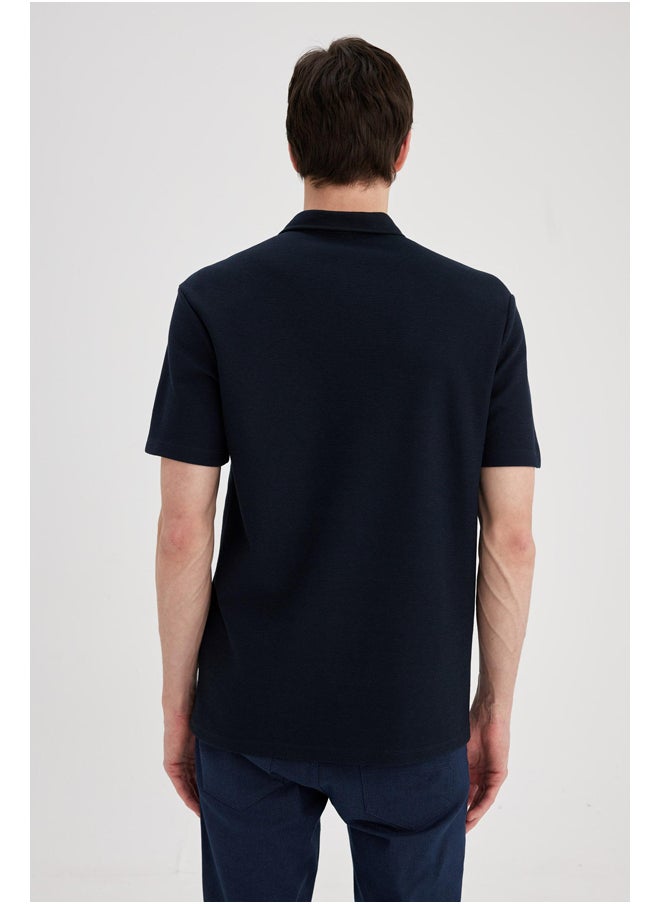 DeFacto - Man New Regular Fit Polo Neck Short Sleeve Knitted Polo T-Shirt - Image 1
