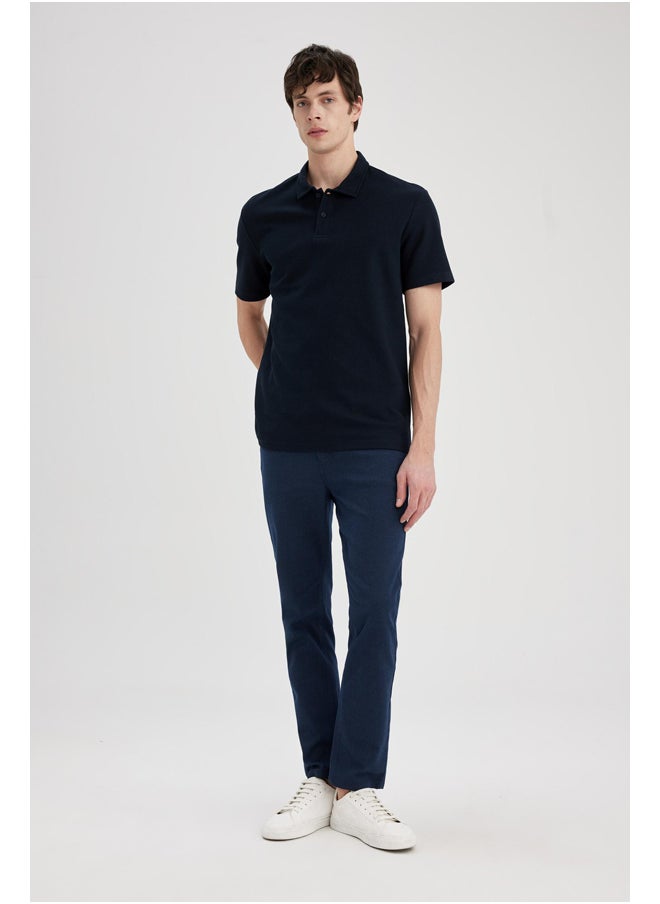 DeFacto - Man New Regular Fit Polo Neck Short Sleeve Knitted Polo T-Shirt - Image 1