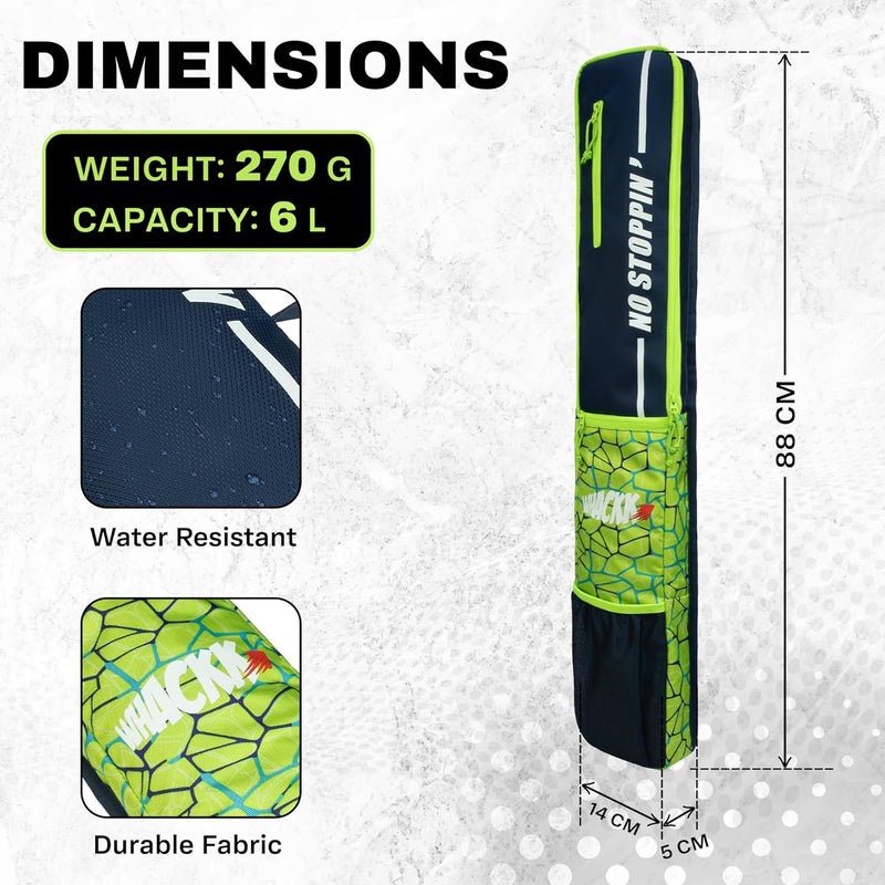 WHACKK Hayden R39 Cricket Bat Cover Polyester Material, Premium Full Size Cover for Wooden and Plastic Bats with Heavy Duty Stitched Strap - Made in India - Image 2