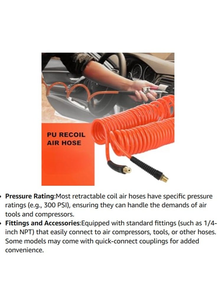 ABBASALI 9m Retractable Coil Air Hose  - Image 4