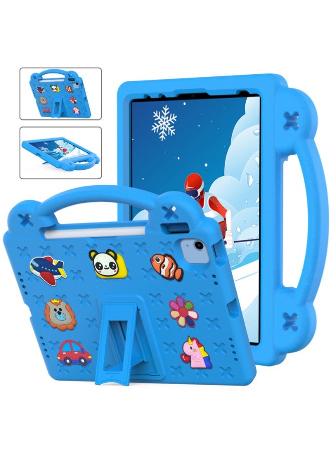 عام غطاء أطفال لآيباد (A16) الجيل 11 11 بوصة 2025/آيباد الجيل 10 10.9 بوصة 2022 - مع حافظة قلم/مقبض/حامل قائم، غطاء إيفا ناعم خفيف الوزن مقاوم للصدمات - Image 1