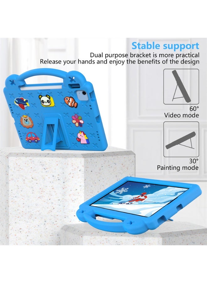 عام غطاء أطفال لآيباد (A16) الجيل 11 11 بوصة 2025/آيباد الجيل 10 10.9 بوصة 2022 - مع حافظة قلم/مقبض/حامل قائم، غطاء إيفا ناعم خفيف الوزن مقاوم للصدمات - Image 2