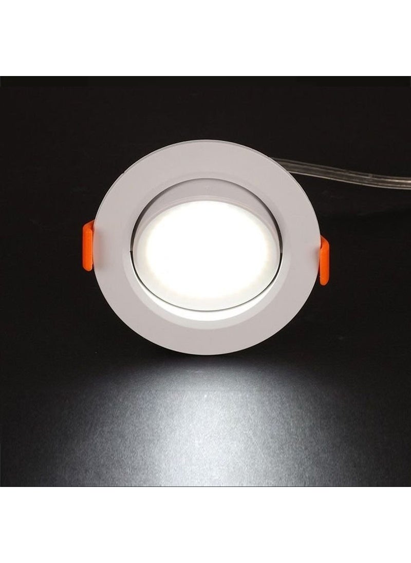 CATA CT-5204 5W Round Cob LED Agate Spotlight Luminaire 6400K White  - Image 3