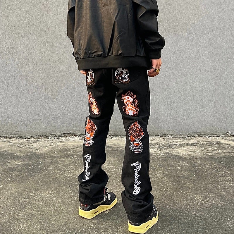 Unisex Casual Daily Denim Jeans - Image 1
