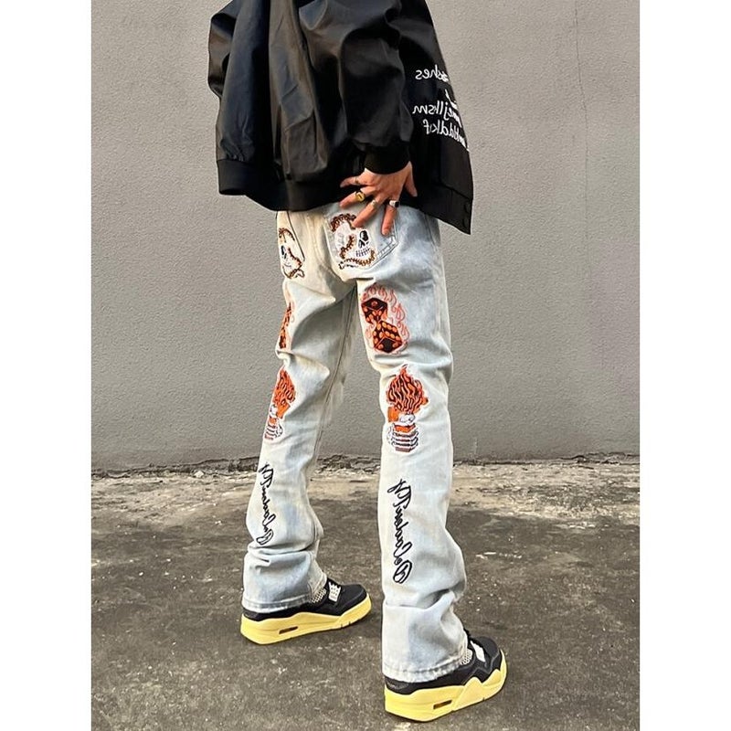 Unisex Casual Daily Denim Jeans - Image 5