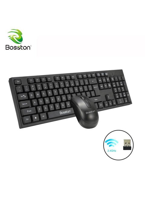 Bulk Boston WS100 Wireless Keyboard Mouse Combo for Office and Home WS100 suit