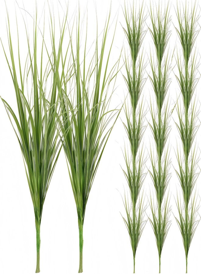 Wionin 20Pcs Artificial Grass, Faux Shrub Plants for Craft Projects, Garden & Office Decoration, Fake Grass Stems, Realistic Greenery for Indoor & Outdoor Use, 11.79in - Image 1