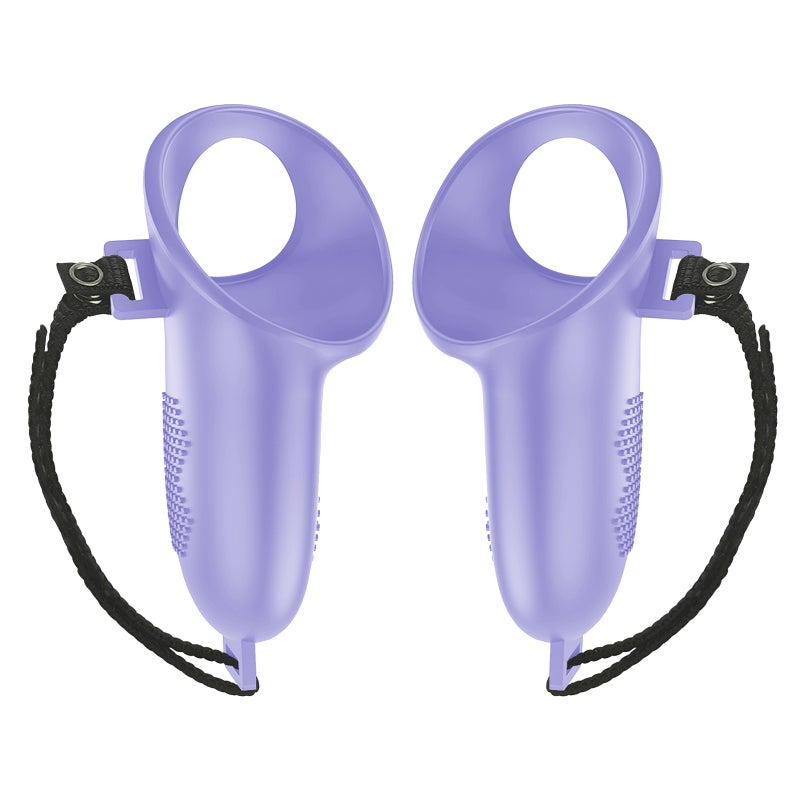 VR Controller Silicone Cover: Purple Precise Fit Anti-Slip Grip - Shockproof Breathable Design for Quest 3 VR Gaming Sessions - Image 1