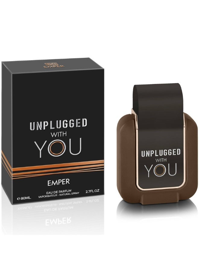 emper Unplugged With You For Men EDP 80ml - Image 1