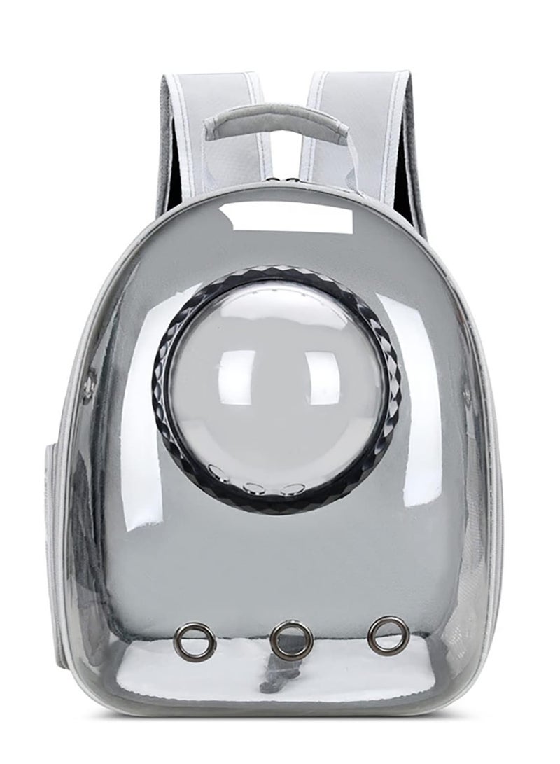 Altheqa Cat Backpack Carrier, Expandable Pet Bubble Backpack Airline Approved, Pet Travel Carrying Bag, Dog Carrier Backpack for Large Big Cats Hiking, Travelling, Camping (Grey) - Image 2