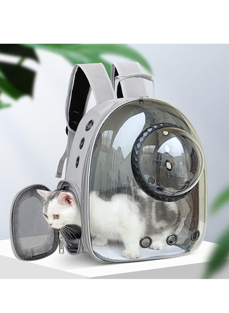 Altheqa Cat Backpack Carrier, Expandable Pet Bubble Backpack Airline Approved, Pet Travel Carrying Bag, Dog Carrier Backpack for Large Big Cats Hiking, Travelling, Camping (Grey) - Image 4