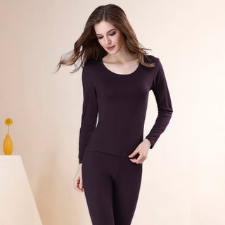 Autumn Clothes and Pants Womens Suit Thin Underwear Autumn and Winter Base Cotton Sweater Modal Thermal Underwear Slim-fit Body Coffee purple - pzsku/Z16CD63BEA6EE6D3D008CZ/45/1746192329/aea349ed-3b91-4929-992c-4dde4de38f32