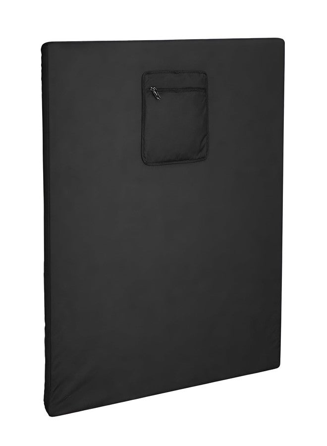 Encasify Stretch-Fit 40x40 Inch Jumbo Half Carrom Board Cover – Durable Dust & Moisture Protection with Accessory Storage Pocket | Black - Image 1