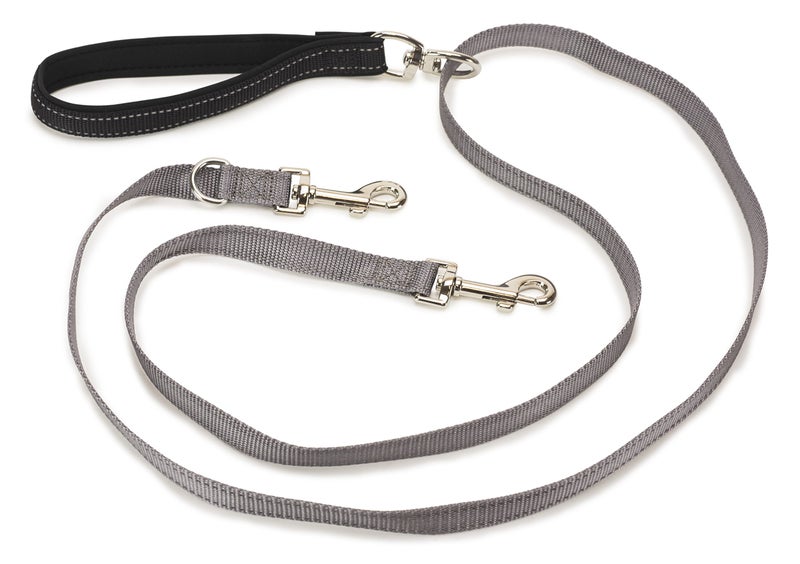 PetSafe Two Point Control Leash, Padded and Reflective Nylon, Converts to Single Leash, Works with 3in1 Harnesses, 3/4 in. Wide - Image 1