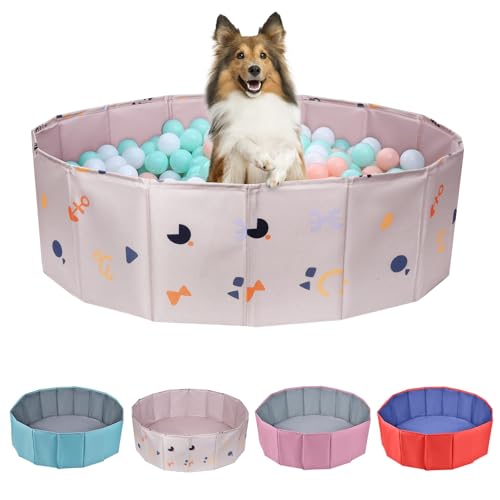 ChengFu Dog Ball Pit Foldable Ball Pit for Dog Balls Pit for Dogs Balls Pit for All Types of Dogs Suitable for Indoor and Outdoor Activities 3346inches in DiameterNo Ball Included - Image 1