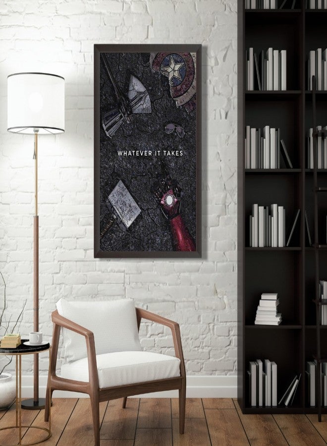 Waltractive ملصق جداري مؤطر من فيلم Avengers: Endgame بعنوان "مهما تطلب الأمر" - متوفر بمقاسين 8x12 و 12x18 بوصة - ديكور جداري مثالي لغرفة النوم، غرفة الأطفال، والسكن الجامعي (yrt) - Image 4