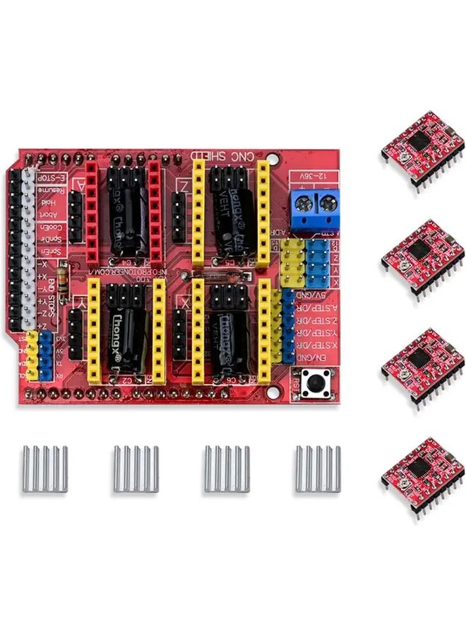 Arduino CNC Shield V3 0 With A4988 Stepper Motor Driver For 3D Printer Engraving Robotics - Image 1