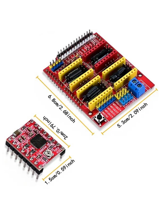 Arduino CNC Shield V3 0 With A4988 Stepper Motor Driver For 3D Printer Engraving Robotics - Image 2