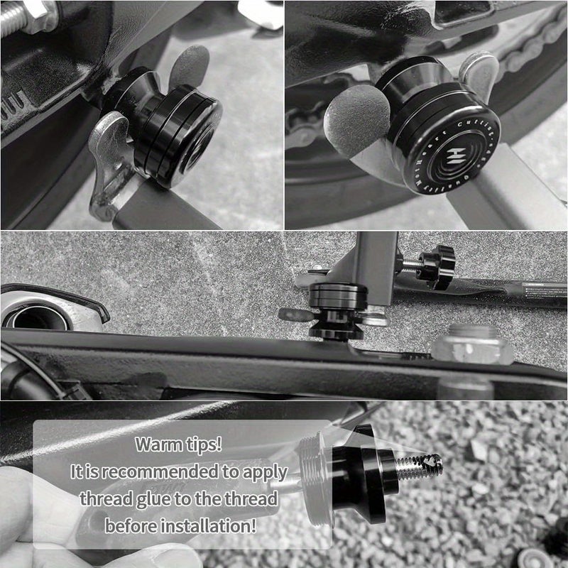 بكرات CNC من سبائك الألومنيوم الخضراء لحامل الذراع الخلفي للدراجات النارية، حماية وصيانة ودعم. - Image 3