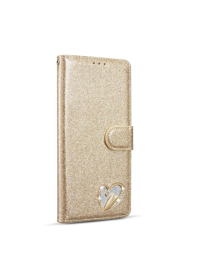 S-TOP Case For Samsung Galaxy A51 Glitter Powder Love Leather Phone Case - Image 2