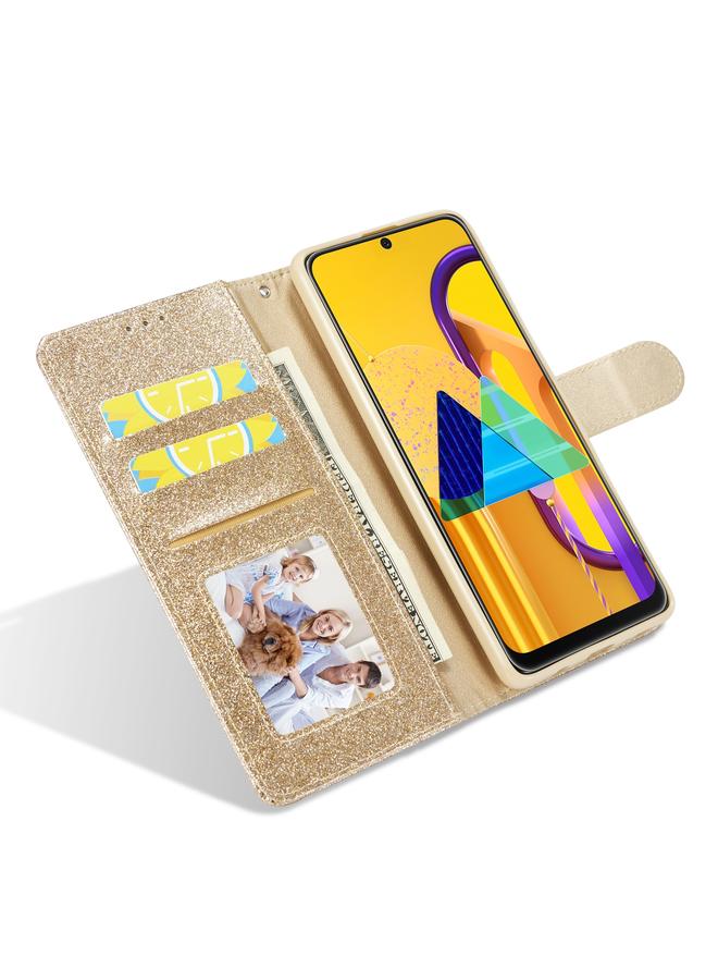 S-TOP Case For Samsung Galaxy A51 Glitter Powder Love Leather Phone Case - Image 5