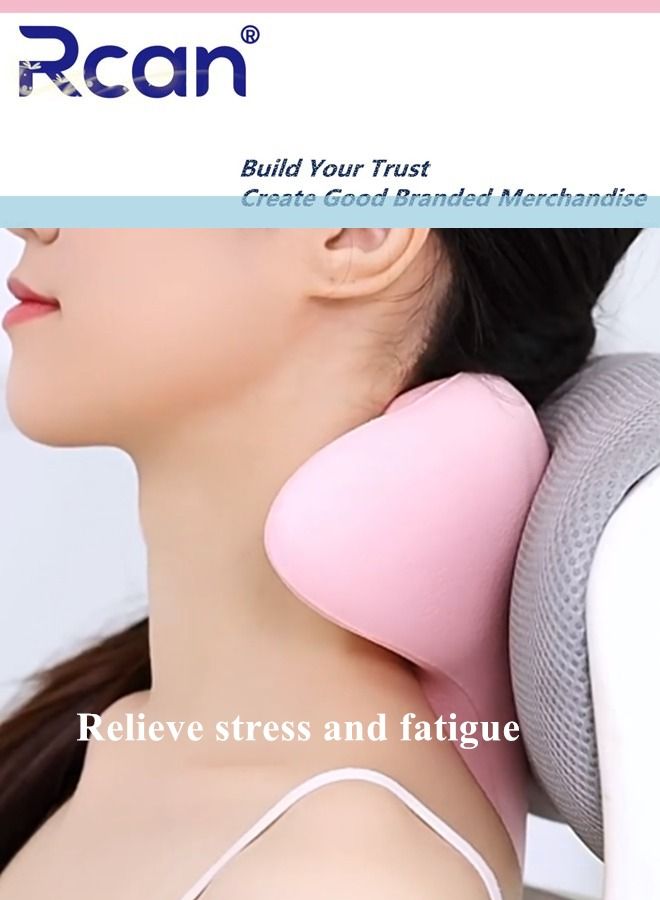 Rcan Neck Shoulder Massage Relaxation Pillow Cervical Traction Device Portable Shiatsu Cervical Support Pillow Relieves Shoulder Neck Fatigue Stretches Neck to Improve Muscle Stiffness Waterproof  - Image 4
