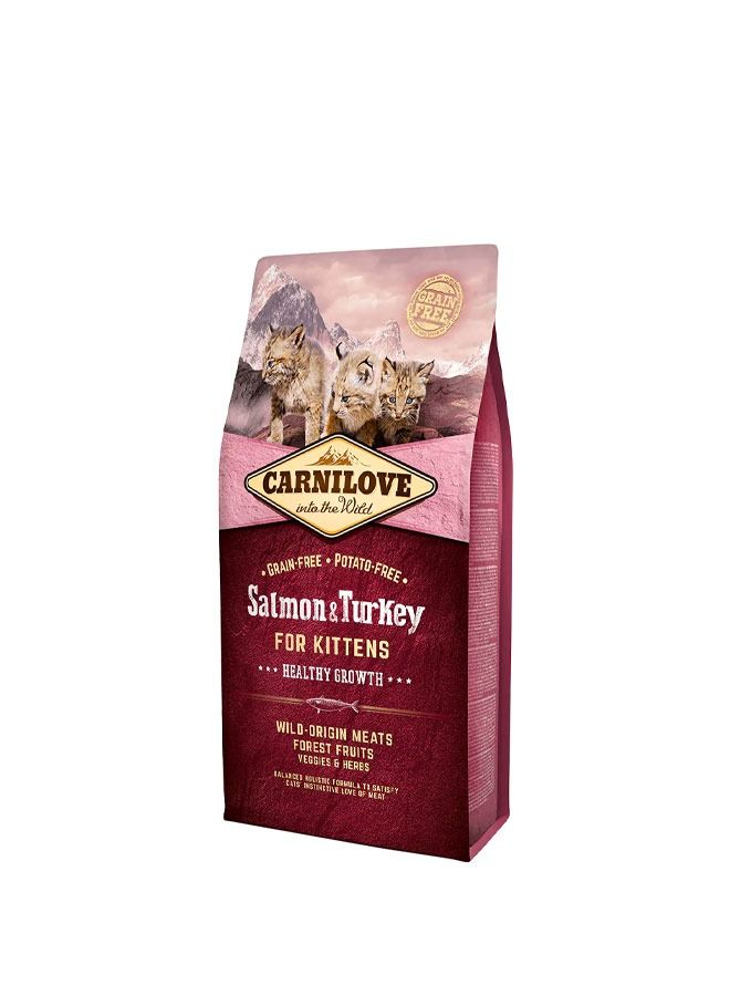 Carnilove Salmon And Turki Kitten Food 6kg
