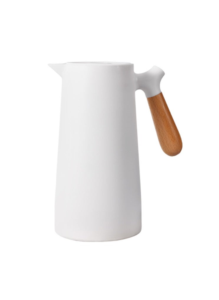 Aralifes - Insulated Uvacuum Thermal Jug Flask With Push Button Pourage White - Image 1