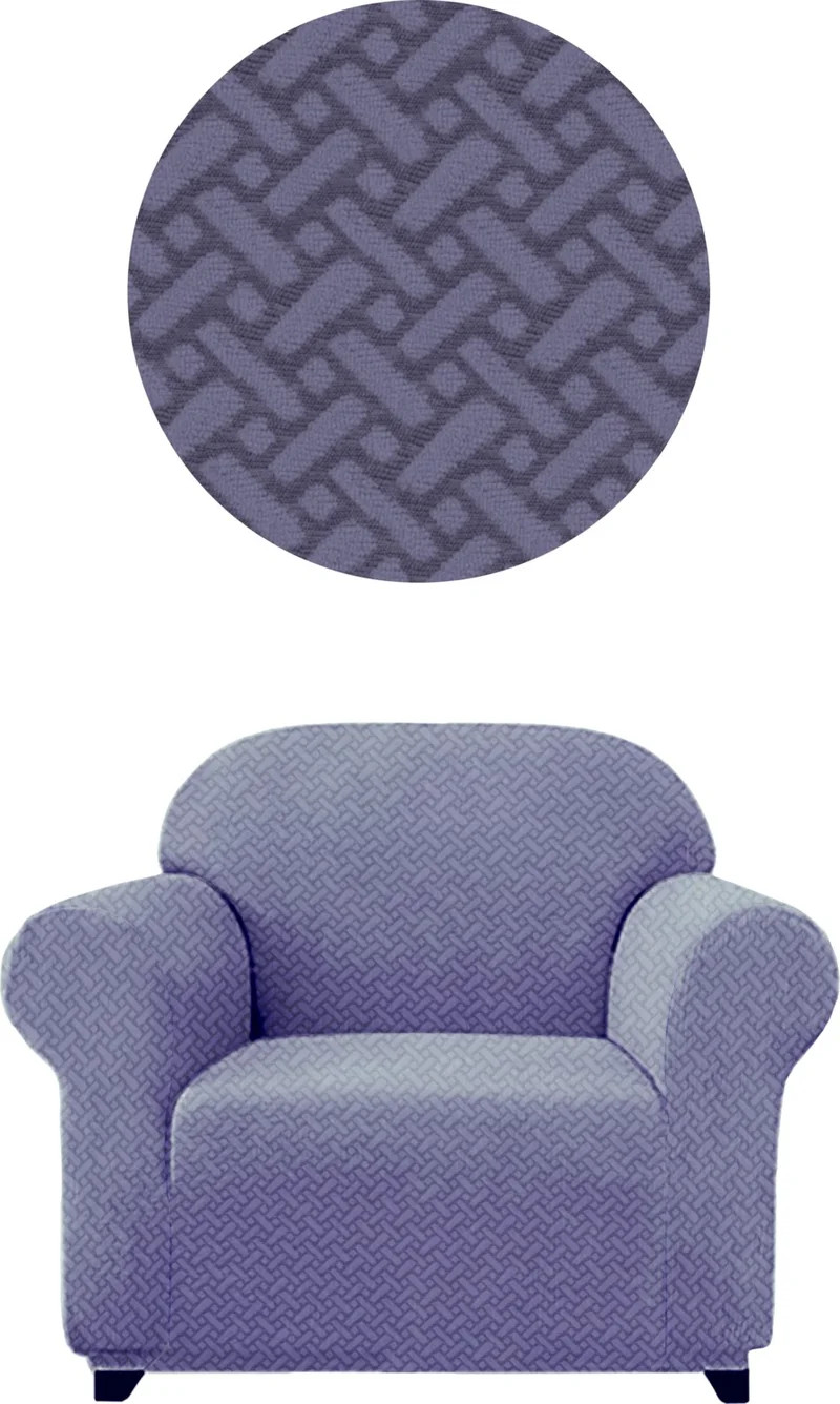 Elgeyar Wicker Pattern Lycra Fabric for Armchair, Sofa, Sofa Bed Cover, Flexible Armchair (Armchair)