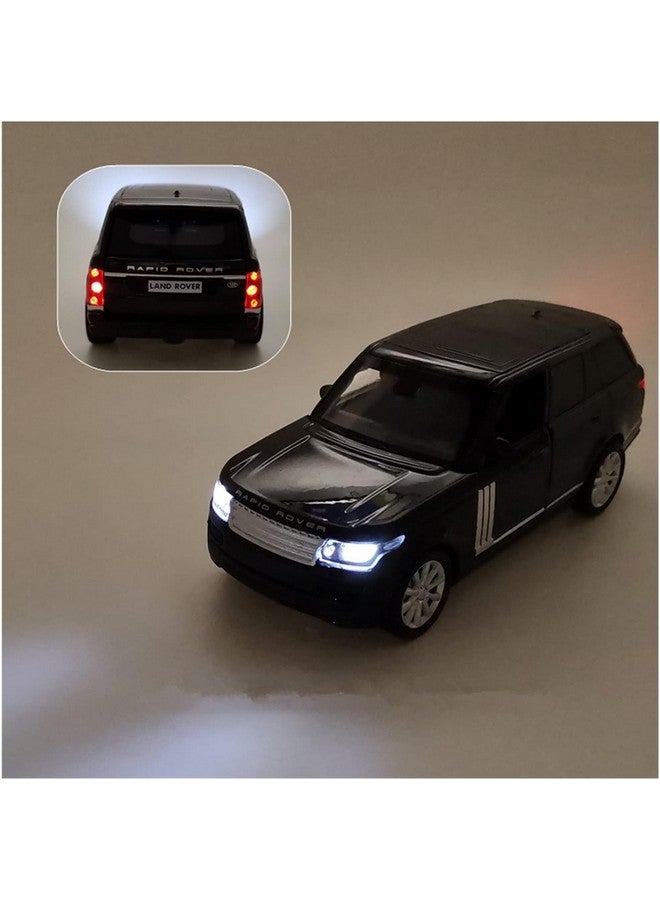 Ixora Alloy Metal Pull Back Diecast Car Scale Model Metal Pullback Toy Car with Openable Doors & Light, Music for Gift,Party Decorations Toy (1/32 Range Rover Sport - Black) - Image 3