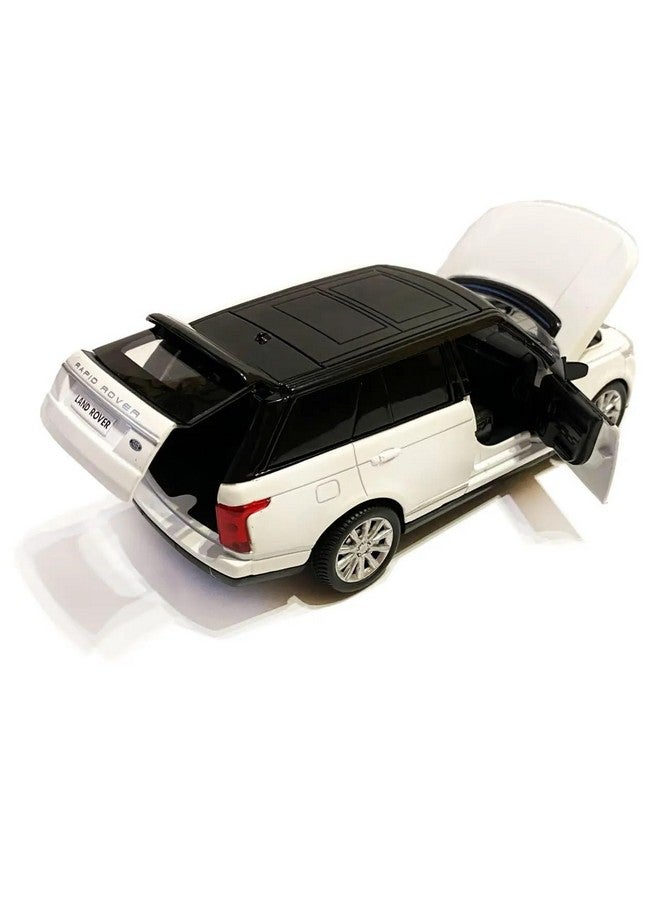 Ixora Alloy Metal Pull Back Diecast Car Scale Model Metal Pullback Toy Car with Openable Doors & Light, Music for Gift,Party Decorations Toy (1/32 Range Rover Sport - Black) - Image 2
