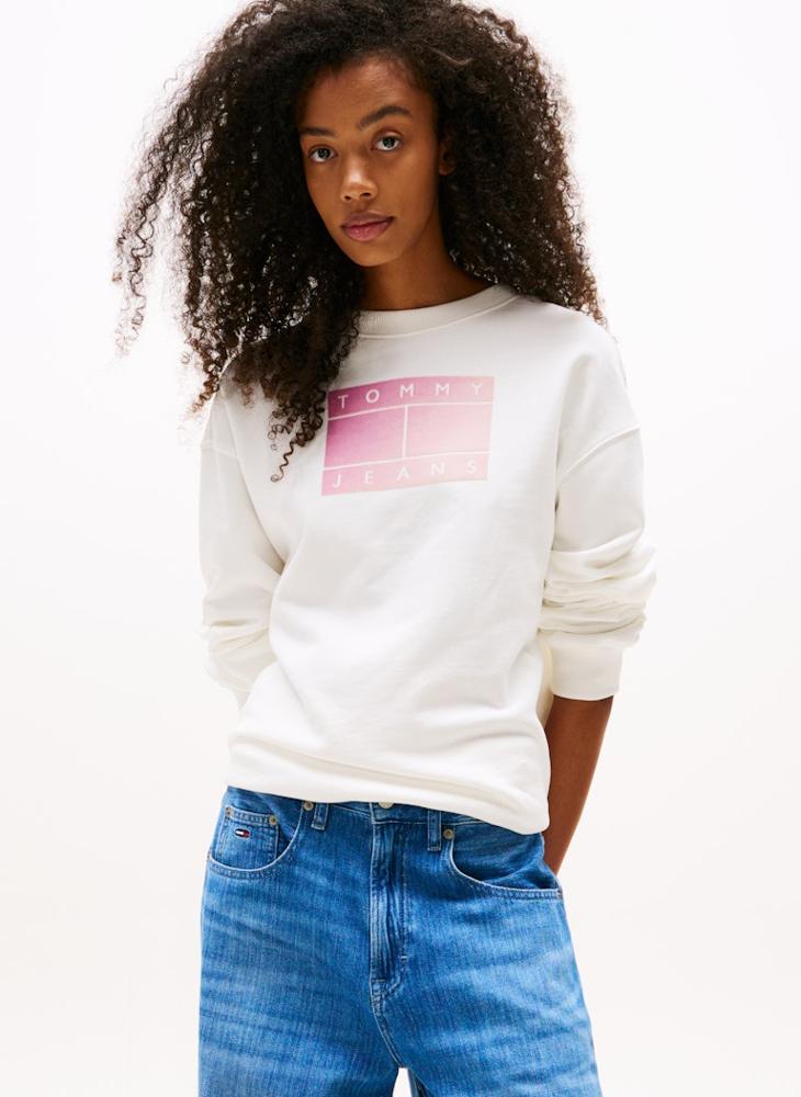 TOMMY JEANS Graphic Crew Neck Sweatshirt - Image 1