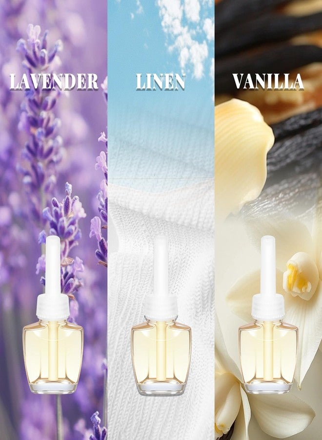 DERDUFT Plug In Air Freshener Refills, Summer Scents Lavender, Linen & Vanilla, 12 Pack (7.92 Fl Oz, Compatible with Air Wick & Glade, Scented Oil Refills for Home, Bathroom, Bedroom, Kitchen & Office - Image 3