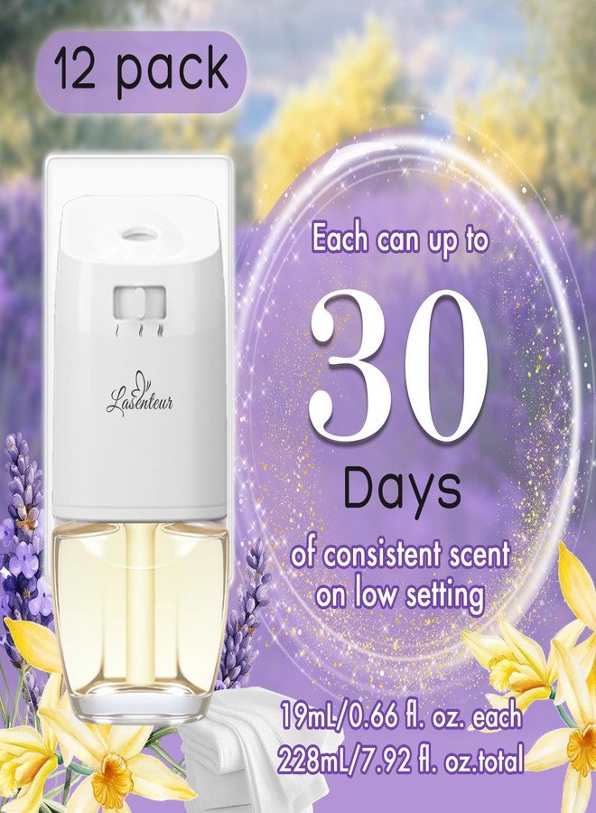 DERDUFT Plug In Air Freshener Refills, Summer Scents Lavender, Linen & Vanilla, 12 Pack (7.92 Fl Oz, Compatible with Air Wick & Glade, Scented Oil Refills for Home, Bathroom, Bedroom, Kitchen & Office - Image 4