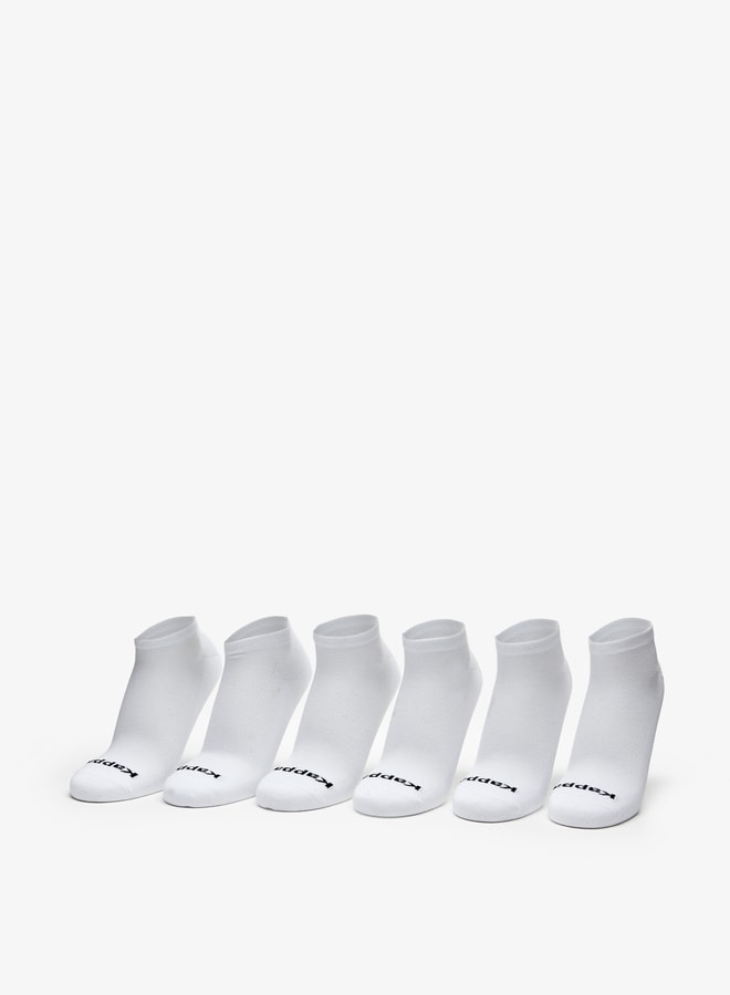 Kappa Logo Detail Ankle Length Sports Socks - Set of 6 - Image 1