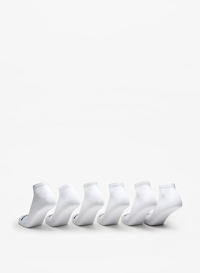 Kappa Logo Detail Ankle Length Sports Socks - Set of 6 - Image 3