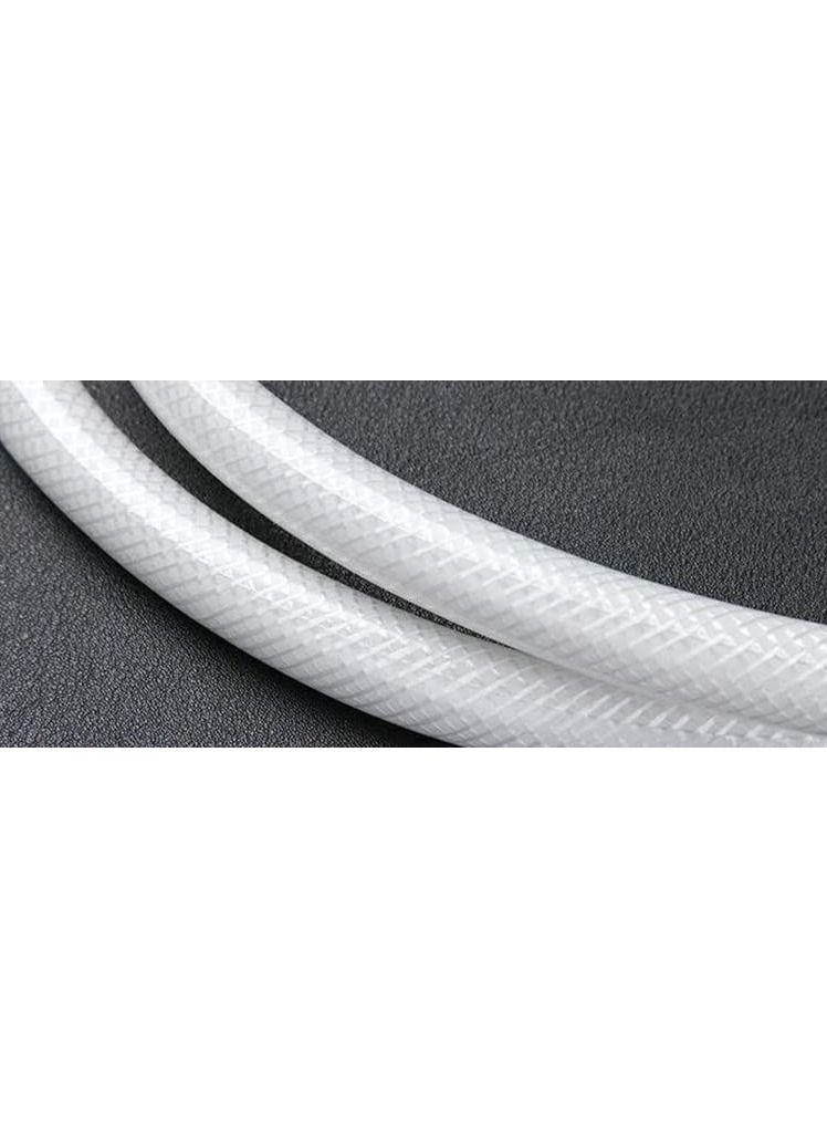 Rubik Shattaf Shower Hose Pipe with Metal connector High Pressure Anti-twist PVC Explosion-Proof Encryption Bidet Hose (2 Meter) - Image 4