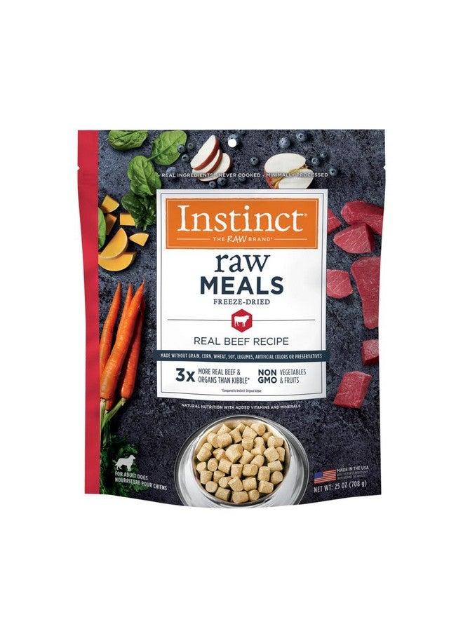 Instinct Freeze Dried Raw Meals Grain Free Dog Food, Dog Food Dry, Freeze Dried Dog Food, Raw Dog Food, Beef Recipe, 25 Oz - Image 1