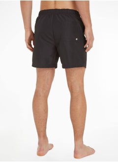 CALVIN KLEIN Calvin Klein Men's Swim Shorts - Medium Drawstring - Swimwear - Polyester , Black  - Image 4