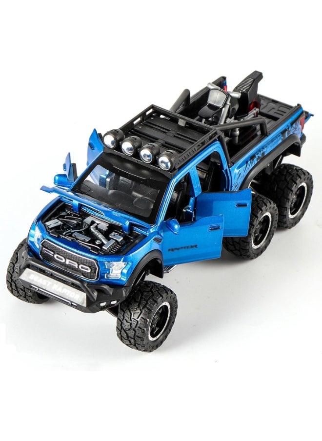 TOY GARDEN Ford Raptor Diecast Car Model – 1:24 Scale Zinc Alloy Vehicle with Pull-Back Action, Lights & Engine Sound | Collectible Toy for Kids & Adults  - Image 1