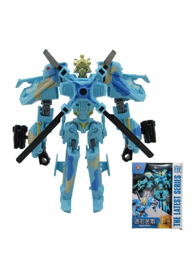 Children's Deformation Toy Super Variable King Kong 4 Optimus Prime One Column Wasp Bumper Car Robot Boy Assembled Toy-Color:8133 Optimus - Image 2