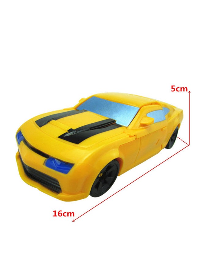 Children's Deformation Toy Super Variable King Kong 4 Optimus Prime One Column Wasp Bumper Car Robot Boy Assembled Toy-Color:8133 Optimus - Image 4
