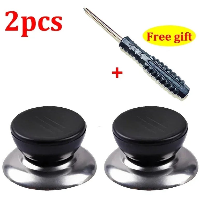 Kitchen Pot Lid Knobs Universal Pan Lid Holding Tops Replacement Lid Hand Grip Knob Handle Resistant Tool with Screwdriver gift - Image 2