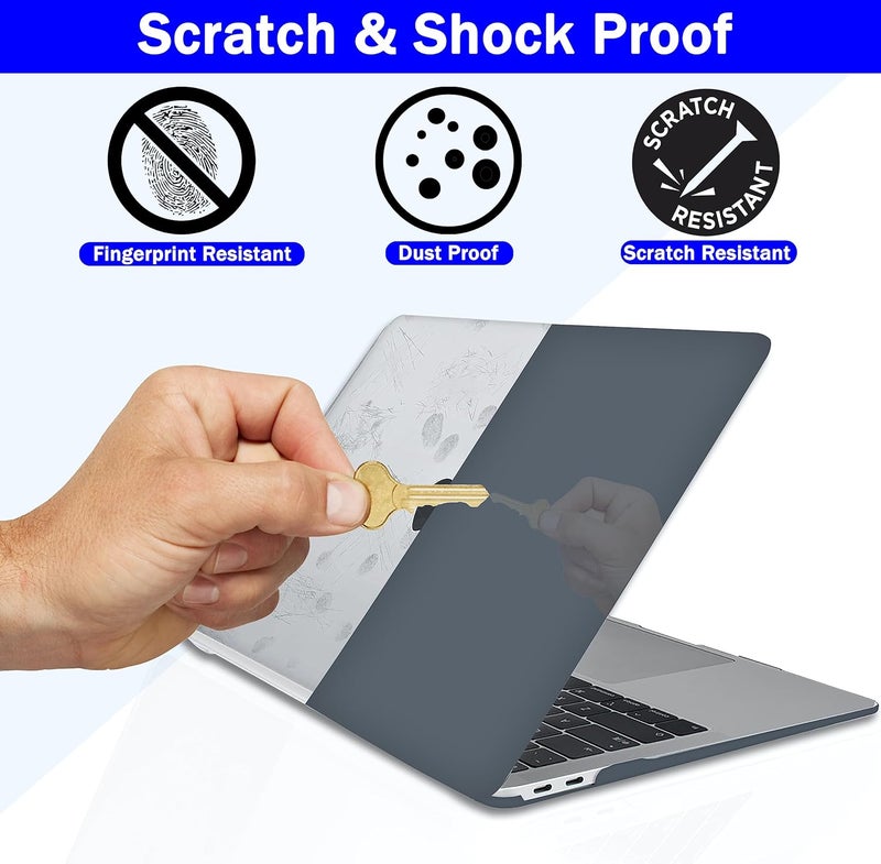 Gioia Bazaar Compatible with MacBook Air 15 inch Case Cover 2023 Release A2941 M2 Chip, Protective Plastic Hard Shell Case Cover (Matt Black) - Image 4