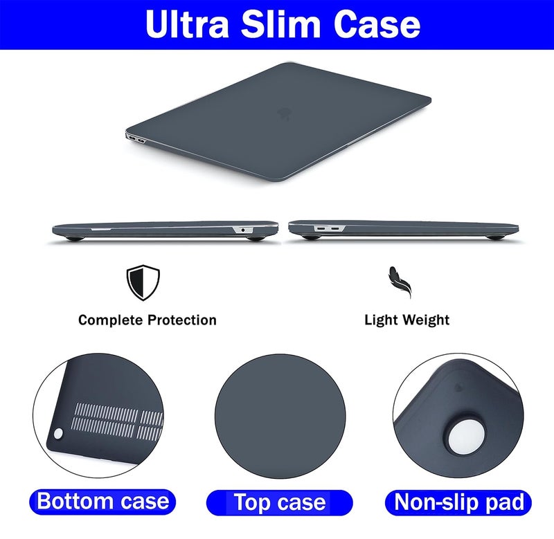 Gioia Bazaar Compatible with MacBook Air 15 inch Case Cover 2023 Release A2941 M2 Chip, Protective Plastic Hard Shell Case Cover (Matt Black) - Image 3