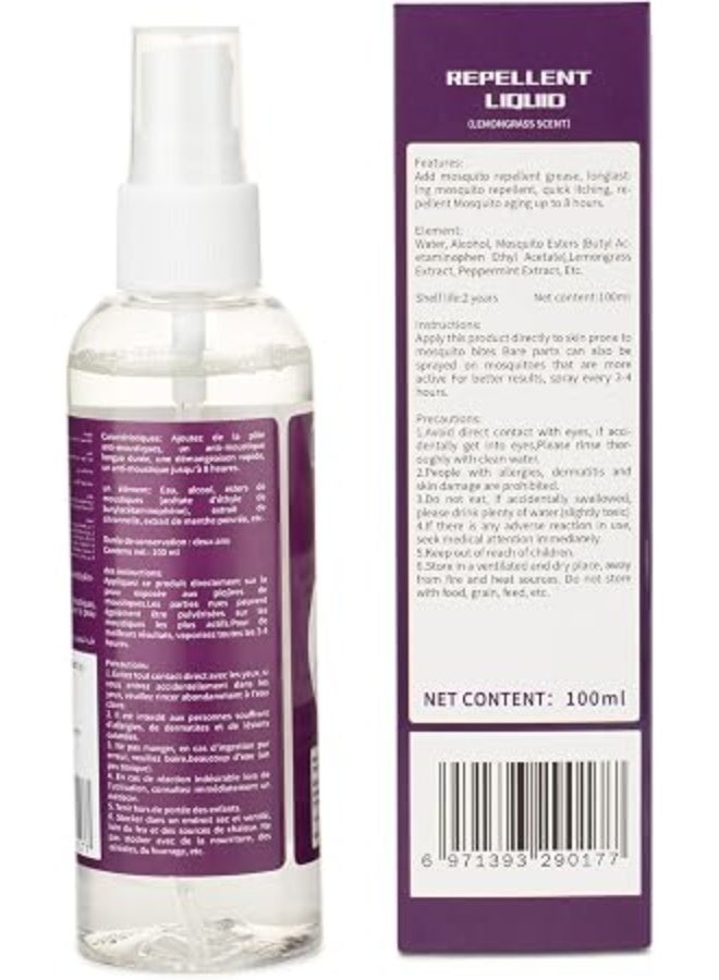 SZ Star Mosquito Repellant Spray 100ml - Deet Free Insects Killer Spray - Bug and Tick Repellent Liquid with Organic Lemongrass & Peppermint Extracts - Indoor Outdoor Mosquito Killer - Image 5