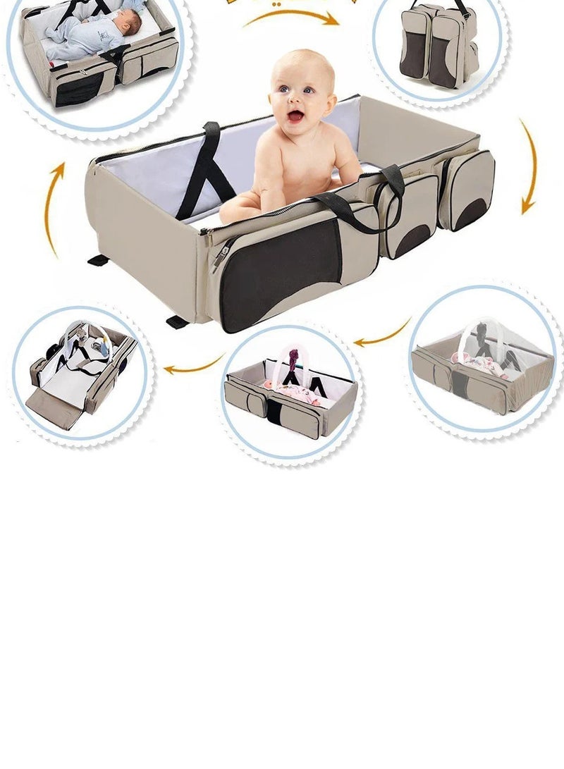 شيك كولكشن حقيبة الأم مهد للأطفال 2 في 1 - Image 1