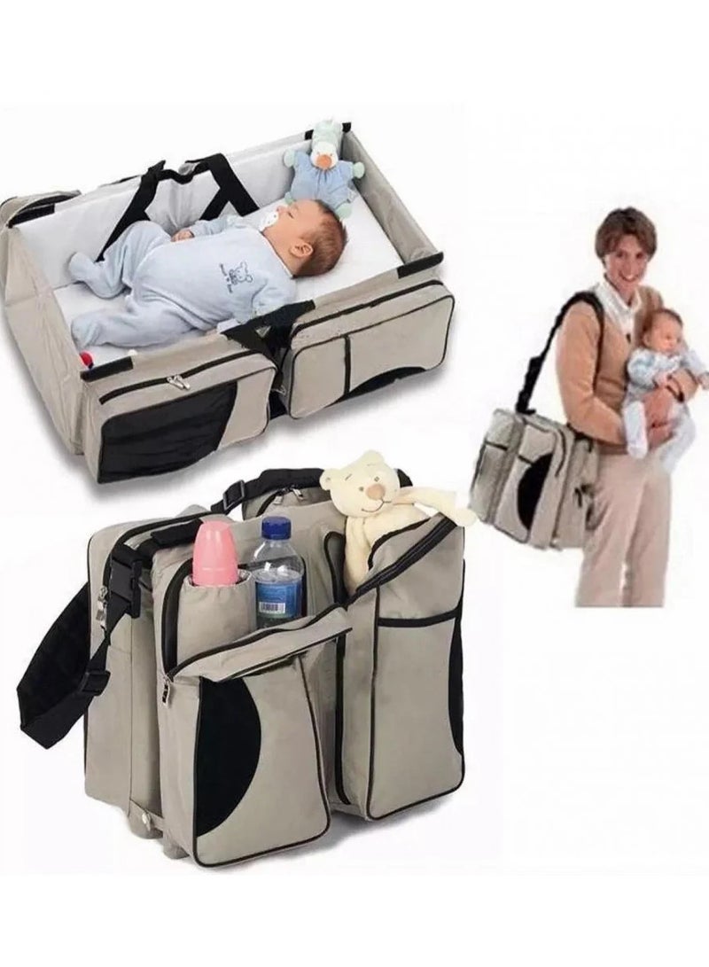 شيك كولكشن حقيبة الأم مهد للأطفال 2 في 1 - Image 2