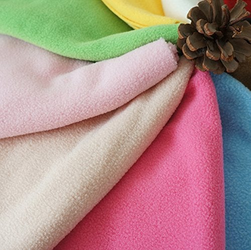 RayLineDo® 10PCS 50 * 50cm Solid Color Knitted Polar Fleece Fabric Anti Pill Fabric Patchwork Polyester Plush Fleece Cloth for DIY Sewing Handmade Dolls - Image 5