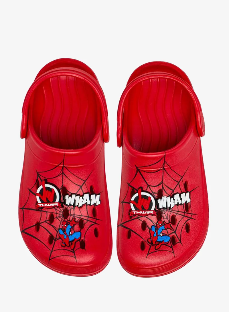 مارفل Boys Spider-Man Print Clogs